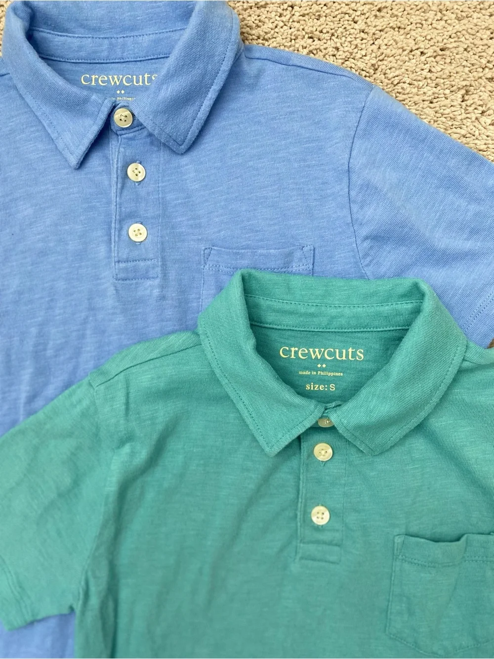Crewcuts Boys' Polo Pack in Blue and Teal-Size S